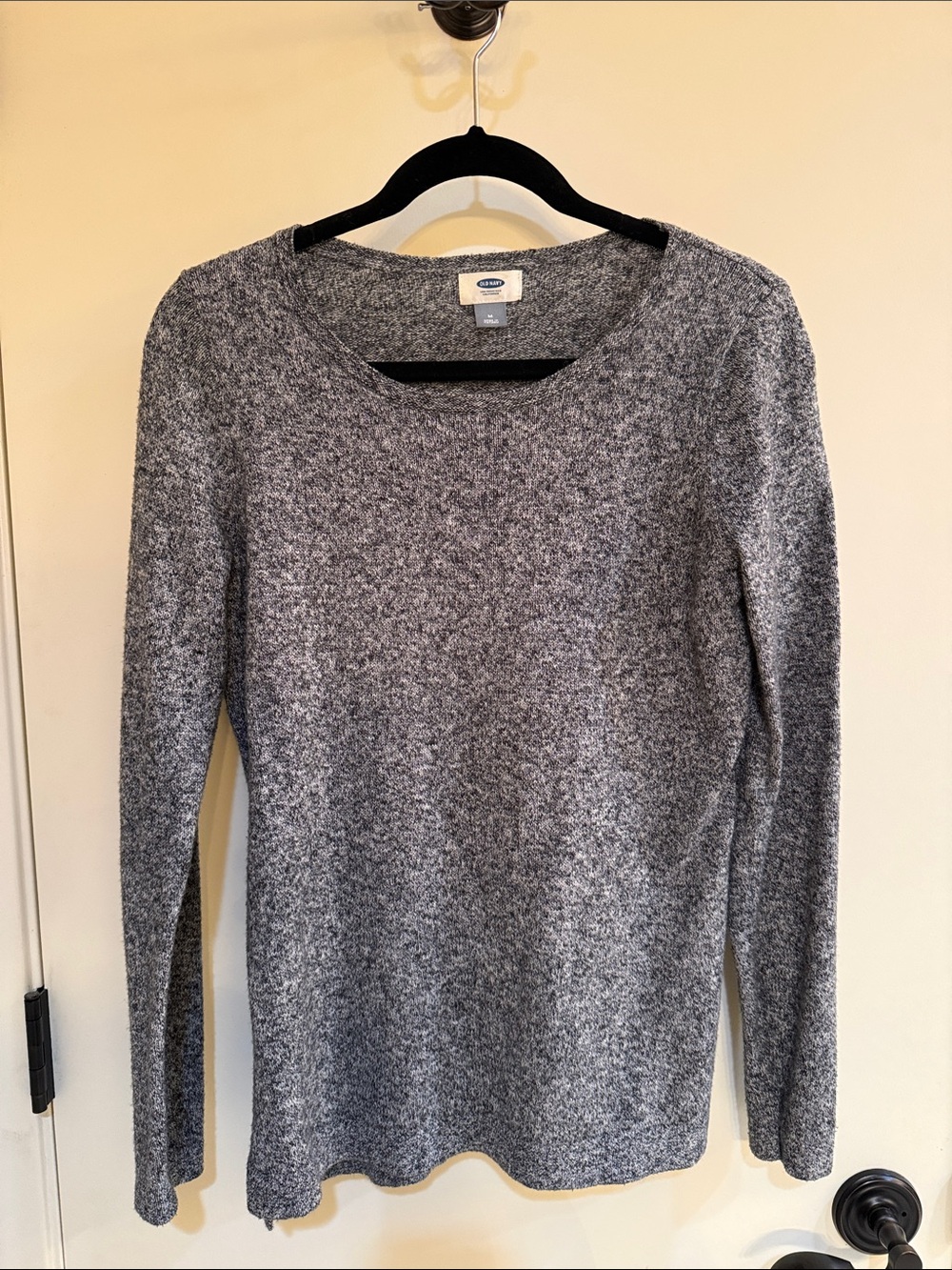 Old Navy Gray Marled Crewneck Sweater
